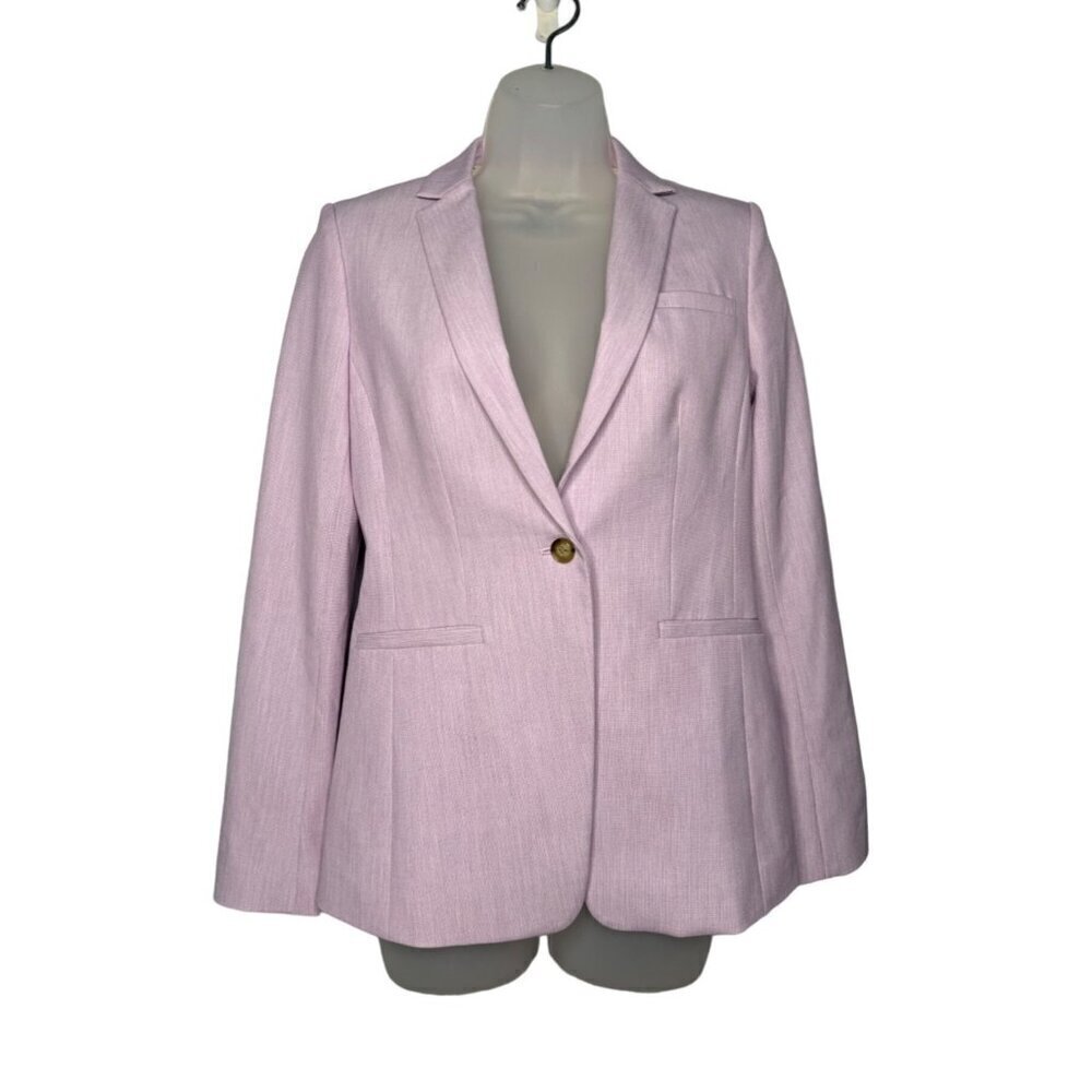 Banana Republic Classic Career Long And Lean Blazer Jacket SZ 0 Lavender